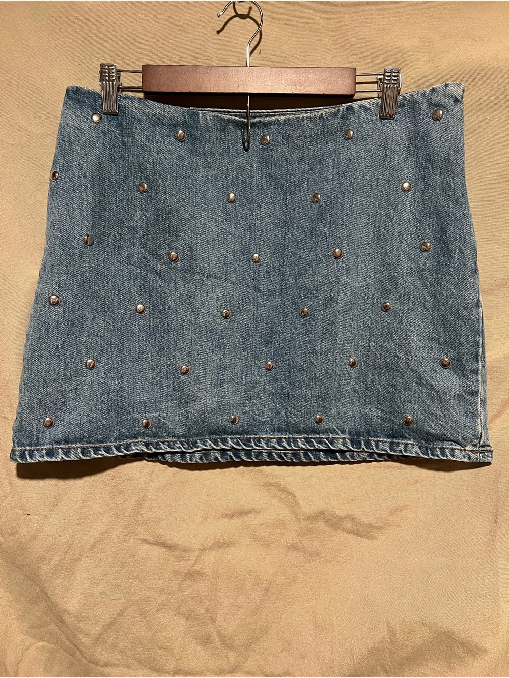 Studded Denim Mini Skirt size 10